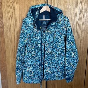 Burton Jet Set Floral Ski Snowboard Dryride Jacket - Medium